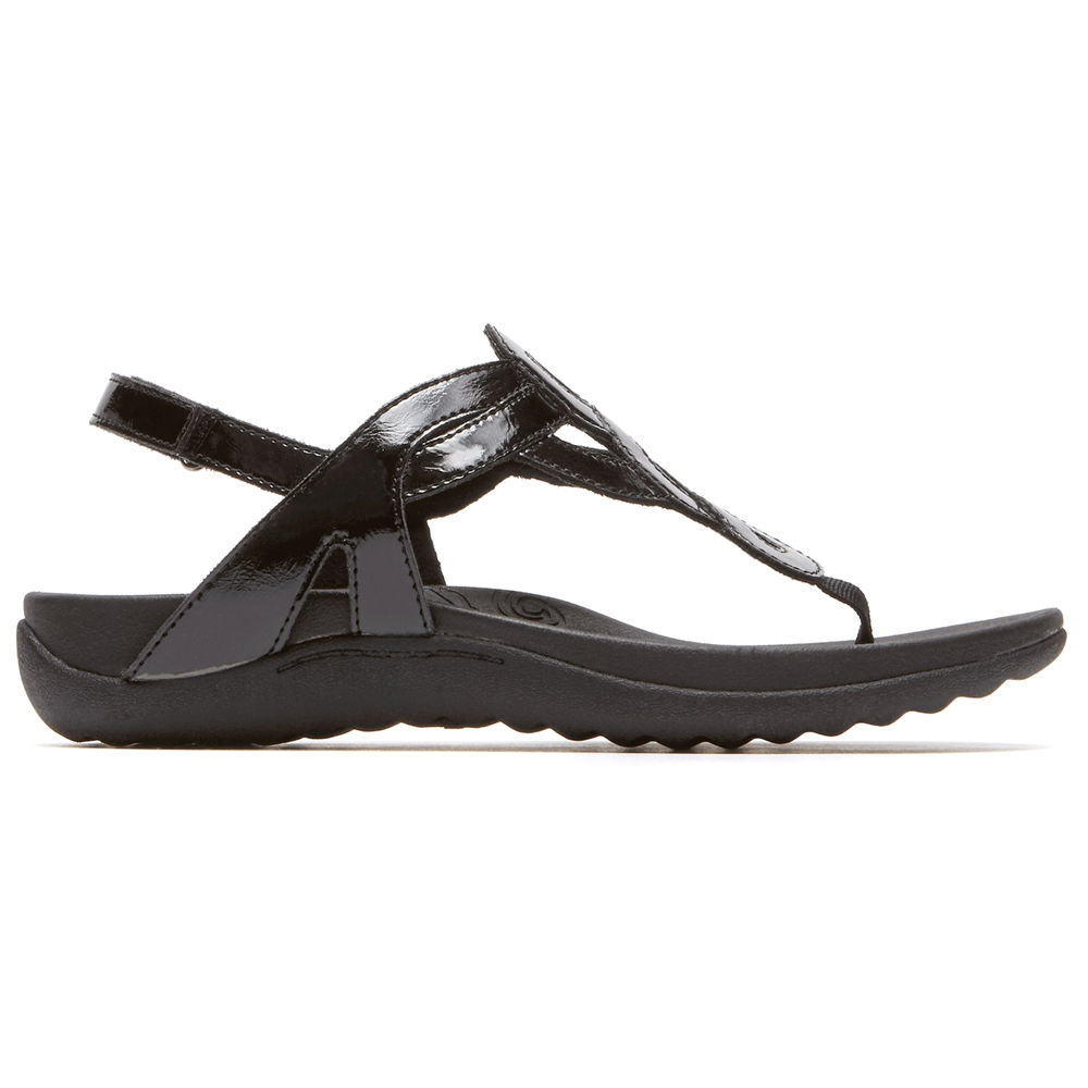 Sandálias Rockport Mulher Pretas - Ramona - 20567FCUD